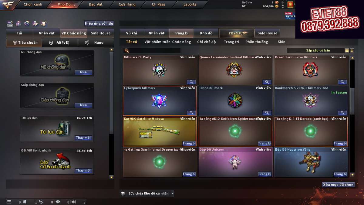 shop acc cf uy tin gia re